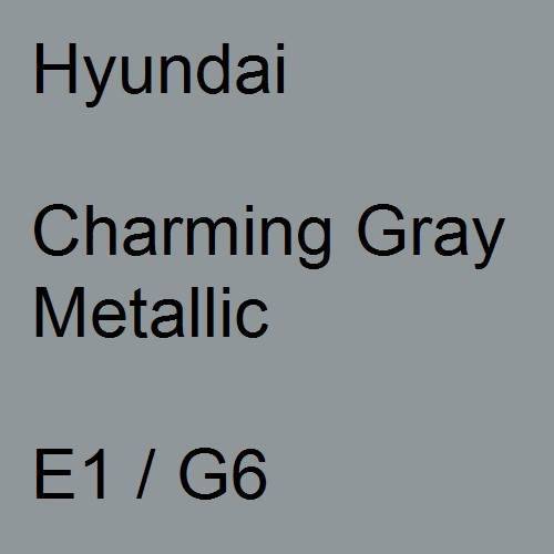 Hyundai, Charming Gray Metallic, E1 / G6.